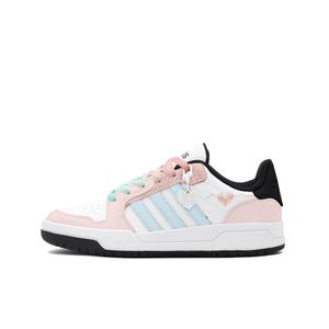 Кроссовки баскетбольные низкие Entrap устойчивые к истиранию винтажные унисекс Blue Pink Adidas Neo, белый