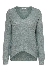 Вязаный джемпер с V образным вырезом Jdy, зеленый