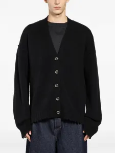 Кардиган с необработанными краями Uma Wang, черный