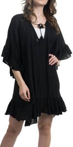 Туника Atalia с круглым вырезом черного цвета Gigi Moda, черный