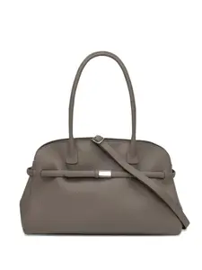 Кожаная сумка-тоут с ремешком Orciani, коричневый