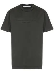 Футболка с круглым вырезом и вышитым логотипом Alexander Wang, серый