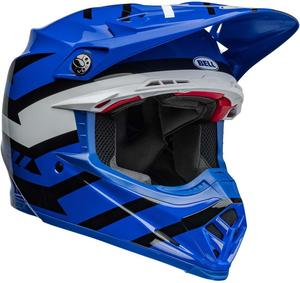 Шлем BELL Moto-9S Flex (Banshee Gloss Blue/White - Large)