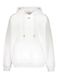 Худи с принтом в виде стрел и кулиской Off-White, белый