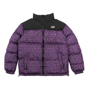 Slamble Пуховик Unisex, Purple Leopard