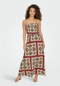 Платье ONLY Maxi dress, Equestrian Red/Red