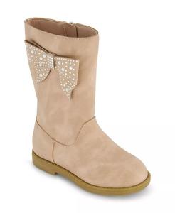 Сапоги для верховой езды Evie Ribbon для девочек-малышей Jessica Simpson, коричневый/бежевый