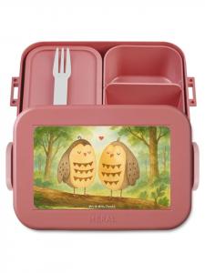 Mr. & Mrs. Panda Дизайн ланчбокса Owl Love без лишних слов, пастельно-красный