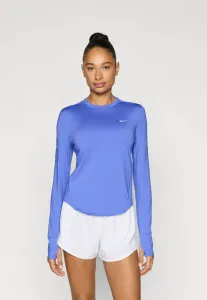 Блестящая блузка с длинными рукавами Nike Performance, Sapphire/Reflective Silver-Coloured