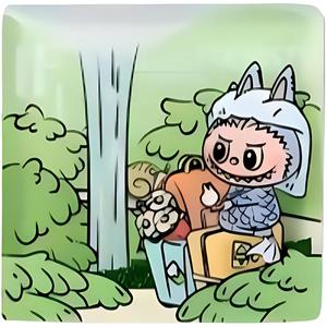 POP MART Лабубу сингапурское лимитированное издание магниты на холодильник мистери боксы одиночный мистери бокс/полный бокс 6 шт