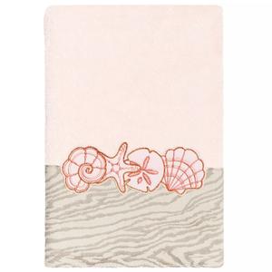 Linum Домашний текстиль, турецкий хлопок, набор из 2 украшенных полотенец для рук, ряд ракушек