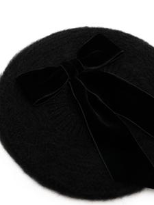 Jennifer Behr берет с бантом, черный