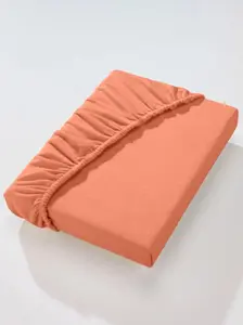 Простыня на подкладке Dormisette, (1 шт.) Простынь на подгонке 150х200 см., цвет terrakotta
