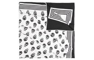 Alexander McQueen Череп байкера с принтом, Black