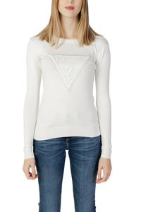 Свитер Guess облегающий с логотипом, белый