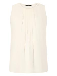 Zero Блузка кремового цвета с круглым вырезом