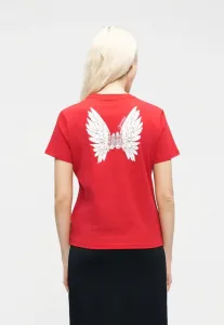 Футболка с принтом «крылатые низкие кеды». Converse, Red