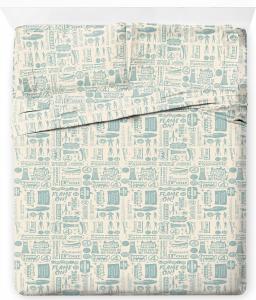 Комплект постельного белья Jay Franco, Queen, 4 предмета, бежевый, Fantastic Four, ультрамягкий