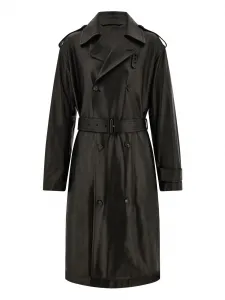 Двубортный тренч с поясом Ferragamo, черный