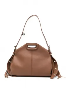 Сумка-тоут с бахромой Maje, коричневый