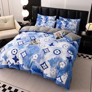 LUOLAI HOME Комплект постельного белья 1,8 м, пододеяльник 200x230 см, цвет Klein