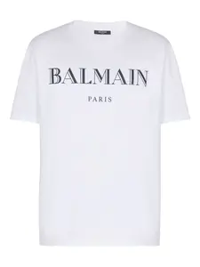 Футболка Paris с логотипом BALMAIN, белый