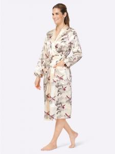 Witt Weiden Халат цвета слоновой кости и темно-красного цвета