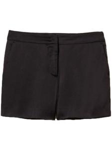 Атласные шорты TWINSET, черный