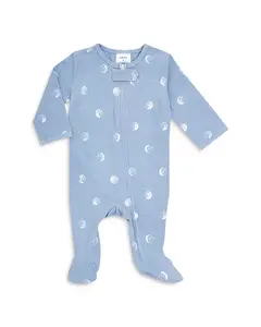 Унисекс комбинезон с принтом луны, на молнии, удобный, для малышей. Aden And Anais, синий