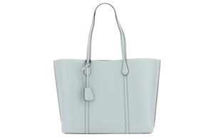Сумка-шоппер Perry Leather, Сумка для покупок, Сумка через плечо, Женская большая сумка светло-голубого цвета TORY BURCH