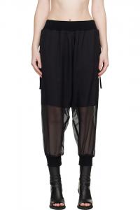 Прозрачные брюки Undercover, черный