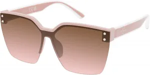 Женские солнцезащитные очки Jessica Simpson J5686 увеличенного квадратного размера с защитой от УФ-излучения UV400, Pink White