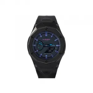 Унисекс часы CASIO серии с двойным дисплеем (жидкокристаллическим/аналоговым), 48,5 мм, черные