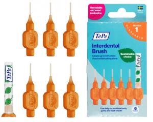 Межзубные ершики TePe Original 0,45 мм 6 шт. Очистители зубов, , 133020, [цвет]