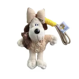 Maillard стиль милый обнимающий кролик мастер собака куклы плюшевый кулон 14см высота CHUNTUSHU