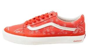 Кроссовки Vans Old Skool Skateboarding Shoes Unisex Low-top Red, красный