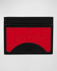 Мужской чехол для карт Kios с красной подошвой Empire Christian Louboutin, цвет Black