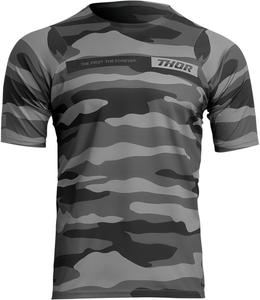 Велосипедная майка Thor assist camo с коротким рукавом, Grey