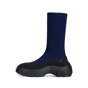 JC DAMO Женские серо-черно-синие ботильоны Blue, цвет Blue