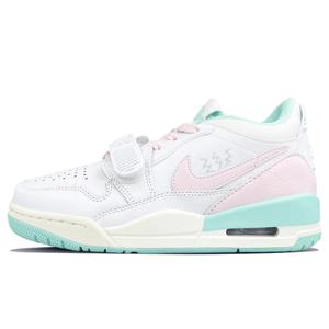 Jordan Женские баскетбольные кроссовки Legacy 312 с низким износом, винтажные, белые, розовые, зеленые