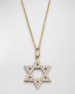 Ожерелье-подвеска «Звезда Давида» из 14 карат на легкой цепочке Sydney Evan