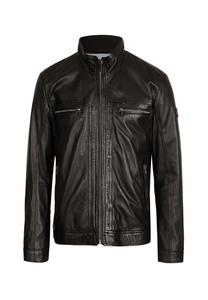 Кожаная куртка БУМАТТИ Bugatti, черный