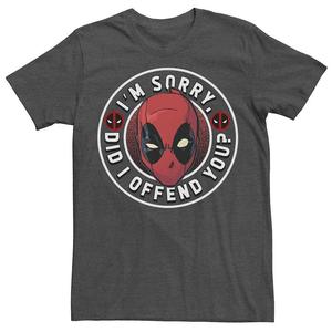 Мужская футболка Marvel Deadpool «Я тебя обидел», цвет Charcoal Heather