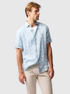 Belleknowes футболка с цветочным принтом из льна Regular Fit с короткими рукавами Rodd & Gunn, Mist