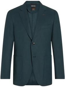 Zegna льняной пиджак, синий