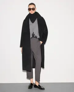 Женский джемпер с кружевом Woman El Corte Inglés, светло-серый