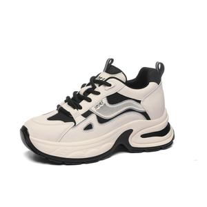 Низкие повседневные туфли женские Golden Silk Rabbit, Beige Black