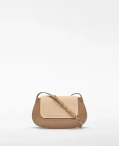 Мини-сумка через плечо Dorna из кожи Adolfo Dominguez, песочный