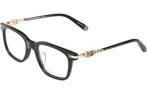 PHILIPP PLEIN Пластиковая и металлическая квадратная оправа для очков унисекс черная, VPP088J0700