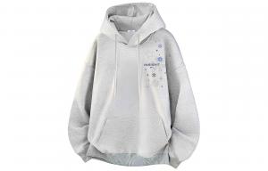 Толстовка Unisex Hooded Thickened Heavyweight WARRIOR, светло-серый fleece-lined